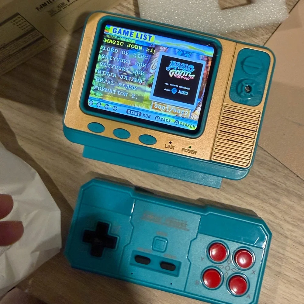 Adidas Retro Console - Teal and Gold